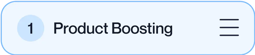 Product boosting